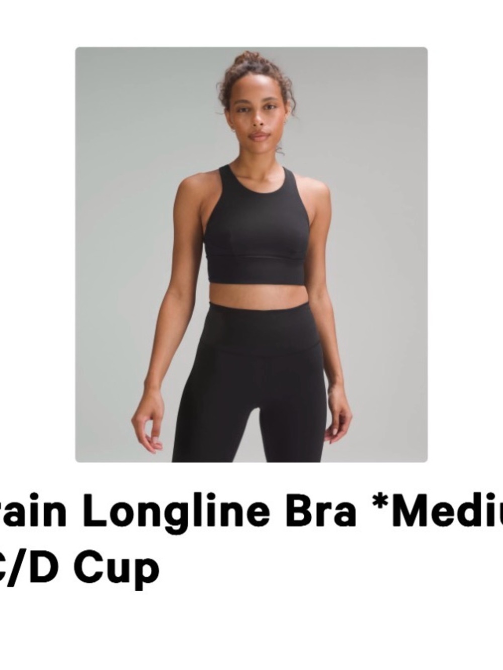 Lululemon Wunder Train Longline Sports Bra